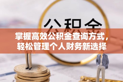 开江掌握高效公积金查询方式，轻松管理个人财务新选择