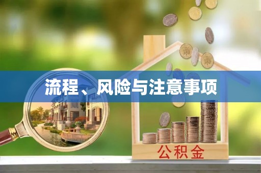 开江流程、风险与注意事项
